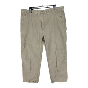 Carhartt Mens Pants Dungaree Work Loose Green Utility Canvas B151 LBR 44x29